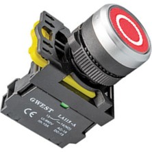 Gwest A5-01/2 22MM Stop Işaretli Yaylı Buton 1nc