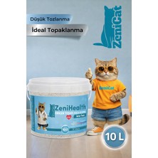 ZeniCat ZeniHealth Erken Teşhis Bentonit Kedi Kumu 10 Lt – pH Seviyesine Göre Renk Değiştiren