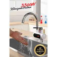 Wevolt Premium Serisi Yeni Nesil Elektrikli Ani Su Isıtıcı Termal Şofben Musluk Spiral Başlık Hediye (Alttan Giriş)