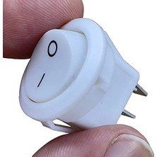 Swion IC-133A Yuvarlak Işıksız Anahtar On-Off 2p Beyaz