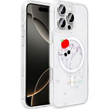 Ceponya iPhone 16 Pro Kılıf Magsaafe Şarj Özellikli Şeffaf Baskılı Legendary Fun Sert Kapak