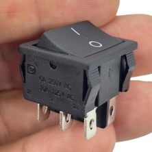 Swion IC-129 Orta Boy Işıksız Anahtar On-On 6p Siyah