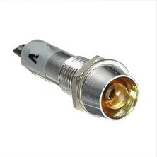Swion IC-225 8mm Sinyal Lambası Metal 24V Sarı