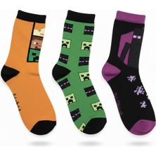 Seabubbles Minecraft Çocuk Çorap 3lü Set