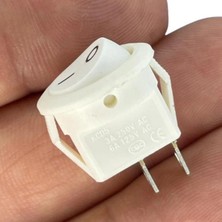 Swion IC-134E Beyaz Yuvarlak Anahtar Işıksız On-Off 2p