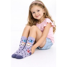 Gigi Giyim Tavşan Kelebekli Kız Çocuk Soket Çorap