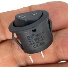 Swion IC-133-2 Yuvarlak Işıksız Anahtar Yaylı (On)-Off 2p