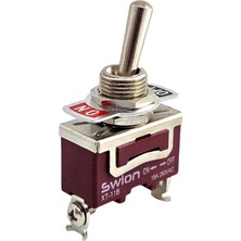 Swion IC-152S-2 Swıon Toggle Switch On-Off 15A 2p Ø12MM XT11-B