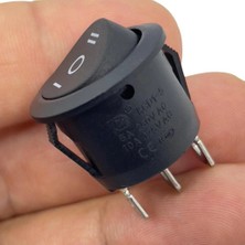 Swion IC-134 Yuvarlak Işıksız Anahtar On-Off-On 3p Siyah