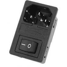Swion IC-214A C14 Power Soket Sigorta Yuvalı Anahtarlı Kutu Tip