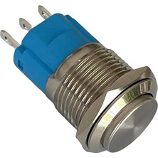 Swion D20 16MM Metal Yeşil Halka Ledli Kalıcı Buton 24V