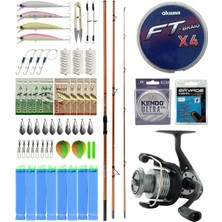 Yek Outdoor Yekoutdoor Olta Seti Okuma Trio Rex Surf 420CM 120-250GR 3 Parça Surf Kamışı&okuma Revenger Rv-65 Fd Olta Makinesi