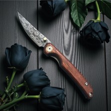 M Mazzanti El Yapımı Damasgus Çelik Çakı