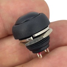 Swion IC-184 Siyah Plastik Push Buton 12MM PBS-33B