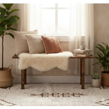 CopperWood Koyu Meşe Masif Ahşap Bank