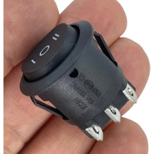 Swion IC-134-6 Yuvarlak Tekne Tipi Anahtar On-Off-On 6p