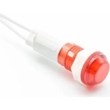 Swion IC-227 10MM Sinyal Lambası Plastik Kablolu 24V Kırmızı