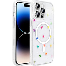 Ceponya iPhone 14 Pro Kılıf Magsaafe Şarj Özellikli Şeffaf Baskılı Legendary Fun Sert Kapak