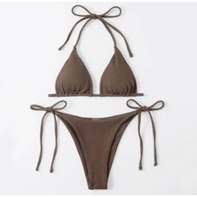 Punix Punıx Özel Seri Üçgen  Brazilian Beach Wear Leke Tutmayan Scuba Sexy Kadın Bikini Takımı