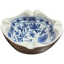 TT Çekoslavak Zwiebeumuster Porselen Küllük 12,5 cm 12,5 cm 6 cm Ölçülerinde