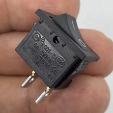 Swion IC-124 Mini Işıksız Yaylı Anahtar 2p Off-Mom Siyah