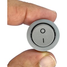 Swion IC-133B Gri Yuvarlak Anahtar Işıksız On-Off 2p