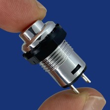 Swion IC-185C Gümüş Buton Yuvarlak Plastik Kalıcı 12MM 2p