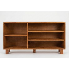 FURU Furo | Çam Kitaplık Koyu Ceviz Rengi