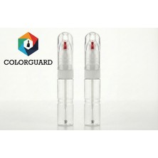 COLORGUARD 2 si 1 Arada İğneli ve Fırçalı 2 Adet Boş Rötuş Şişesi - Taş İzi ve Çizik Giderici (Bilyeli)