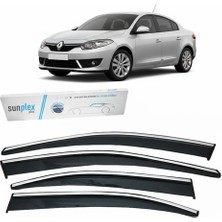 Sunplex Renault Megane 4 2016- Krom Cam Rüzgarlığı 4 Parça