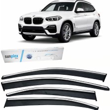 Sunplex Bmw X3 2019- Krom Cam Rüzgarlığı 4 Parça