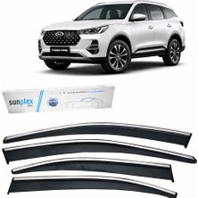 Sunplex Chery Tiggo 8 Pro 2023- Krom Cam Rüzgarlığı 4 Parça