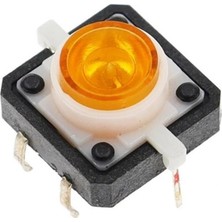 Swion 12X12MM Sarı LED Işıklı Tact Switch