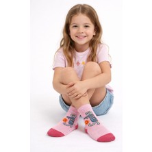 Gigi Giyim Smile Yazılı Kız Çocuk Soket Çorap