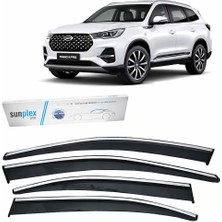 Sunplex Chery Tiggo 7 Pro 2023- Krom Cam Rüzgarlığı 4 Parça