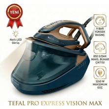 Tefal Pro Express Vision Max Buhar Kazanlı Ütü Maksimum Güç 3260 W Maks. Buhar Çıktısı 850 9bar