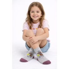 Gigi Giyim Smile Yazılı Kız Çocuk Soket Çorap
