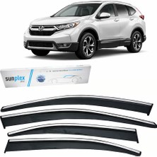 Sunplex Honda Crv 2016-2022 Krom Cam Rüzgarlığı 4 Parça