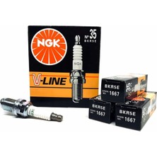NGK Ateşleme Buji Takımı (BKR5E) 4 Adet BKR5E Vline Özel Seri 1667