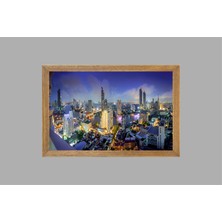 Lioncraft New York Şehir Manzaralı Tablo, Çerçeveli Cam Tablo 40X60 cm