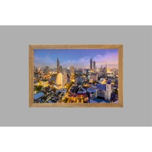 Lioncraft New York Şehir Manzaralı Tablo, Çerçeveli Cam Tablo 40X60 cm