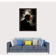 Lioncraft Türkçü, Mustafa Kemal Atatürk , Türk, Çerçeveli Cam Duvar Tablosu 40X60 cm Sp3
