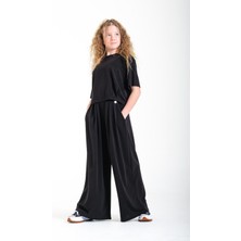 Loco Loco Oversize Kız Pantolon - Siyah