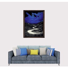 Lioncraft Gece Manzarası 1 Çerçeveli Duvar Tablosu 50X70 cm