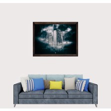 Lioncraft Türkçü, Orhun Abideleri, Türk, Çerçeveli Cam Duvar Tablosu 50X70 cm Sp1