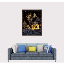 Lioncraft Geyik Wallpaper Çerçeveli Duvar Tablosu 50X70 cm