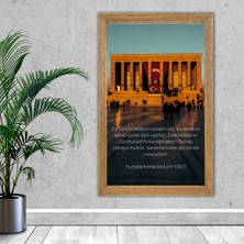 Lioncraft Anıtkabir, Atatürk Tablosu Çerçeveli Cam Tablo 40X60 cm