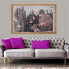 Lioncraft Mustafa Kemal Atatürk Tablo, Çerçeveli Cam Tablo 40X60 cm