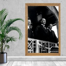 Lioncraft Mustafa Kemal Atatürk Tablo, Çerçeveli Cam Tablo 40X60 cm