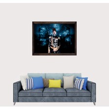 Lioncraft Osmanlı Paşası, Şanı Büyük Gazi Osman Paşa Çerçeveli Cam Duvar Tablosu 40X60 cm Sp1
